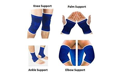 Mk Star MK Star Jindou Set of Ankle, Palm, Knee, Elbow Support, Gym Support (Multicolour)