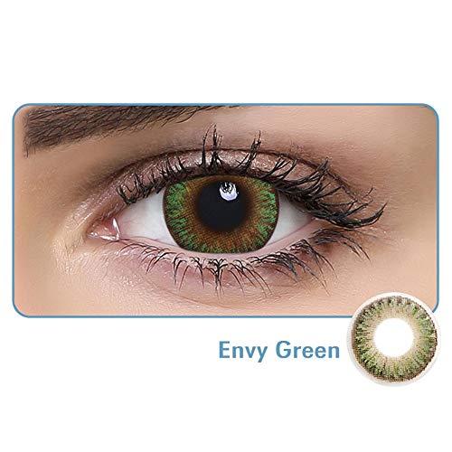 AQUALENS CONTACT LENSES Aquacolor Daily Disposable Colored Lenses with 0 Power - Happy Honey - (10 Lens/Box)