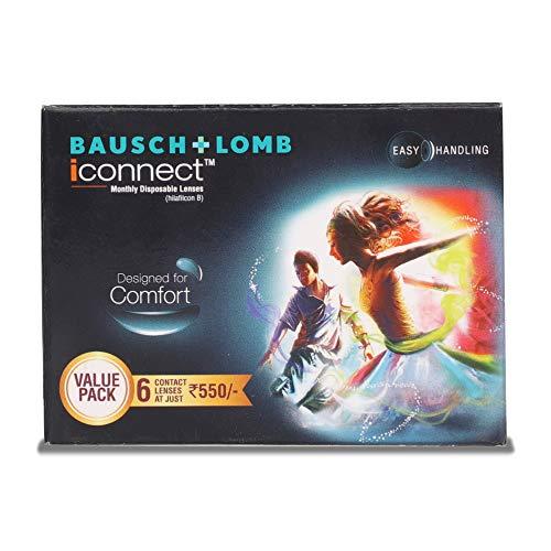 Bausch & Lomb Bausch & Lomb Iconnect Value Pack Monthly Disposable Contact Lens (-5.00 , Clear, 3 Lenses)