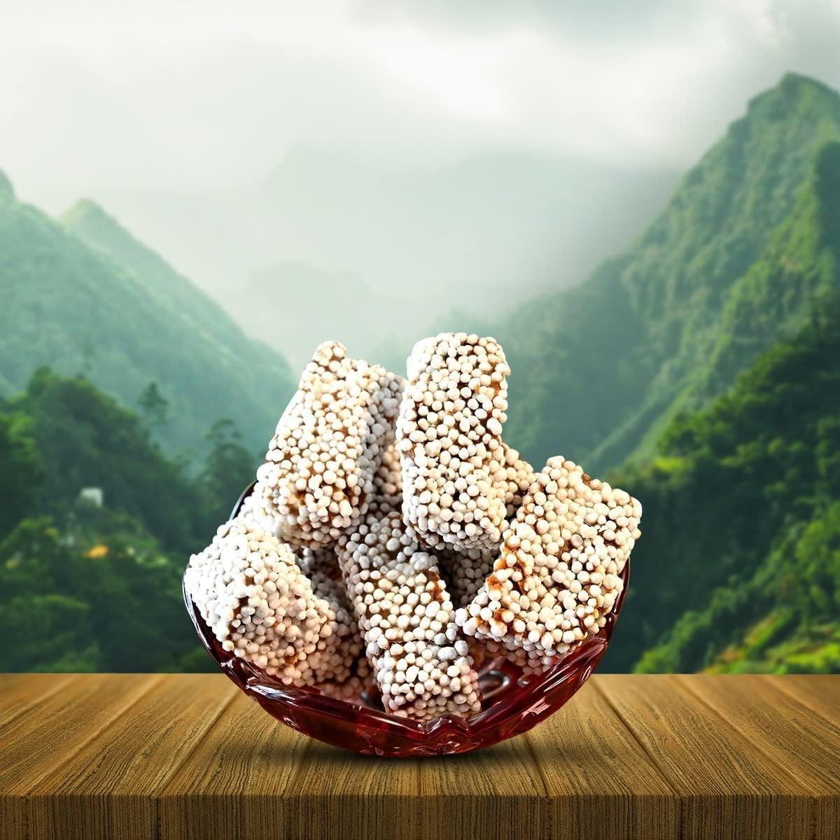 Miho Fresh Mihofresh Uttarakhand Famous Bal Mithai| Famous Indian Sweets Box | Uttarakhand Sweet Made with Pure Desi Ghee,Khoya & Sugar Balls | (600G | Pack of 2 x 300Gm)