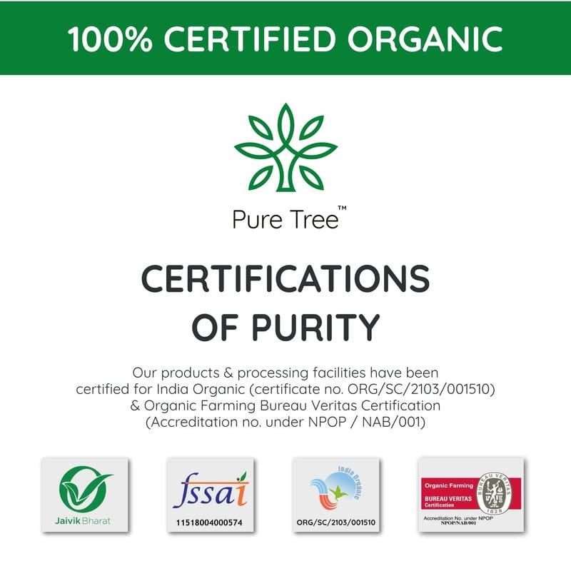 Pure Tree Pure Tree Certified Organic Kodo Millet | 900 g | Kodo Millet Arikelu Organic Millets | Cow Grass Gluten-Free Kodra Millet | Millet Rice Unpolished Millets For Upma, Dosa