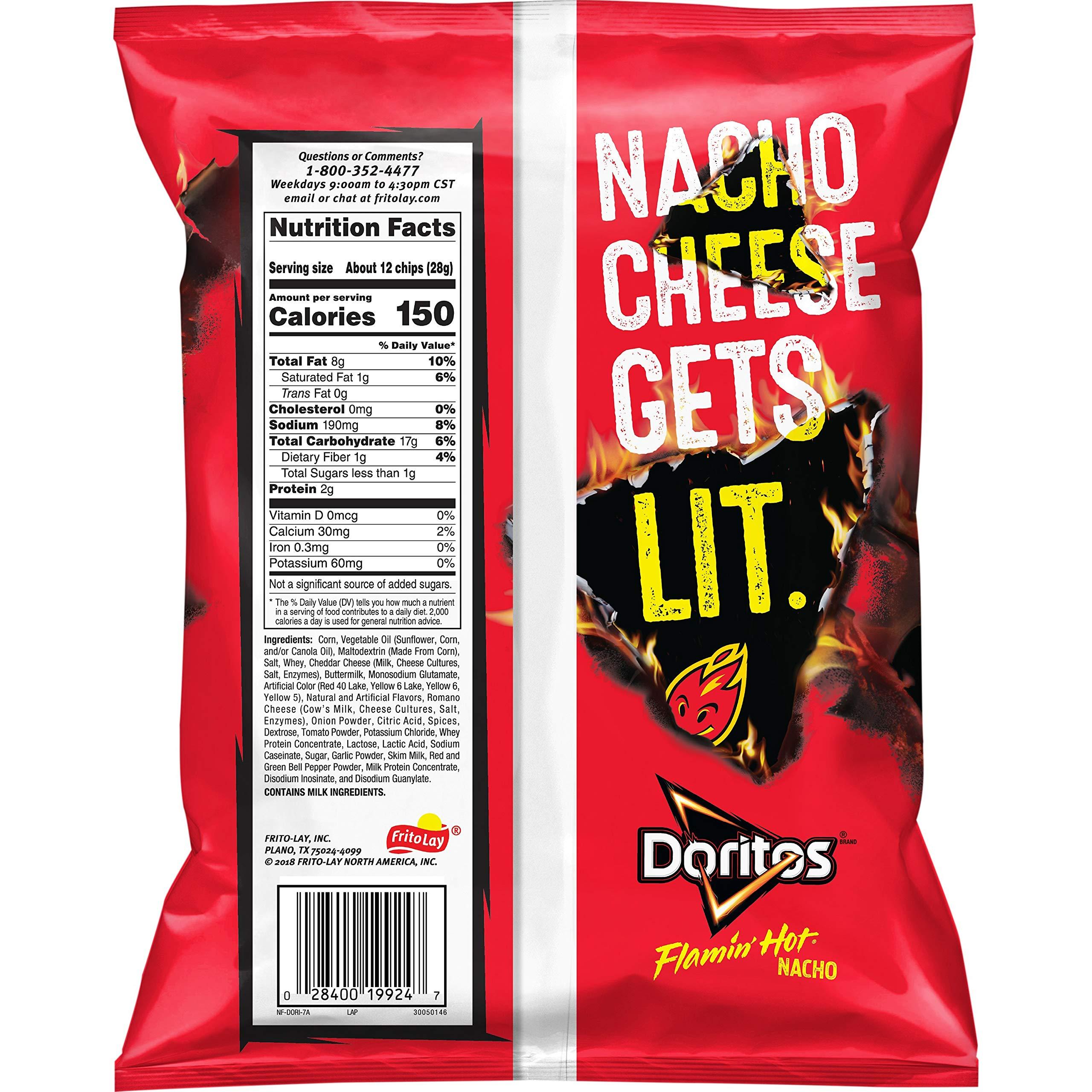 Doritos Doritos Flamin\' Hot Nacho (Imported) - Lemon, Nacho Cheese, 272 Gm