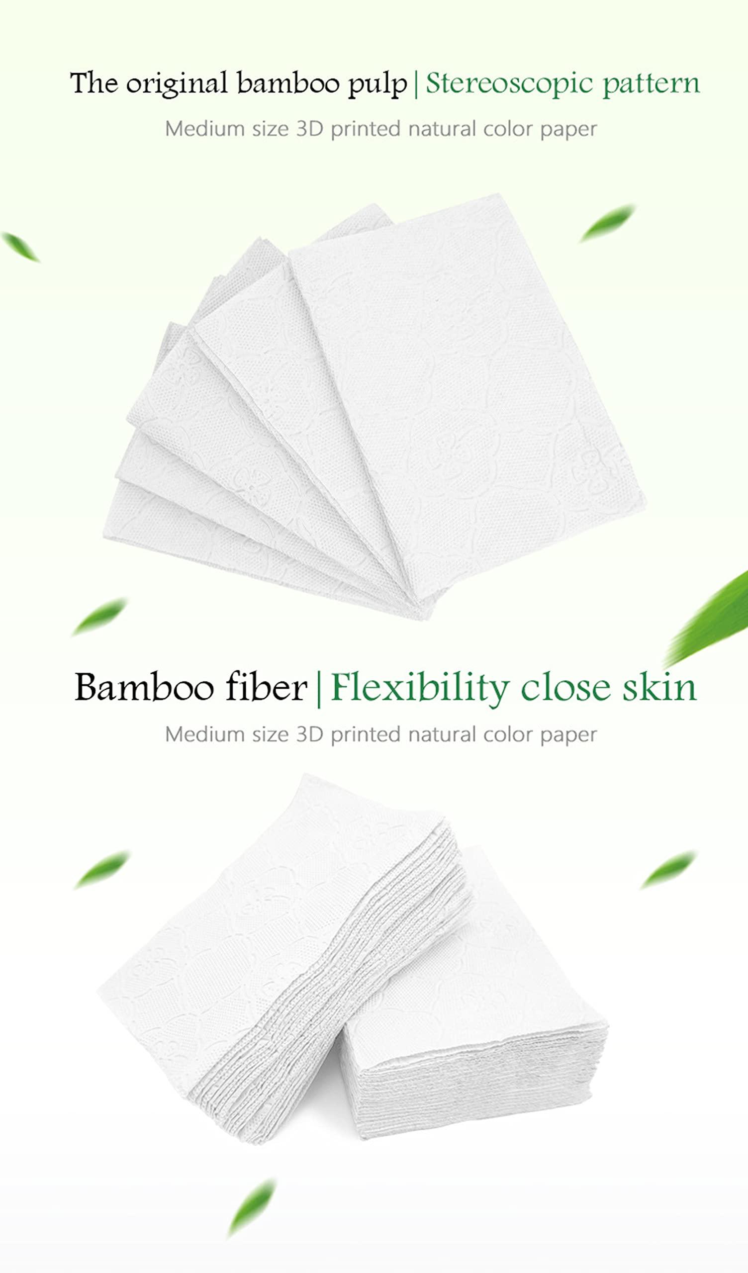 Orange Paper Orange Paper 3 Ply bamboo pulp Facial Tissue Soft Pack, Car Tissue Refill, Disposable Facial Tissues, Face Towel, Tissues Travel Size Pack for Car, 70 Pulls per pack (Pack of 5)