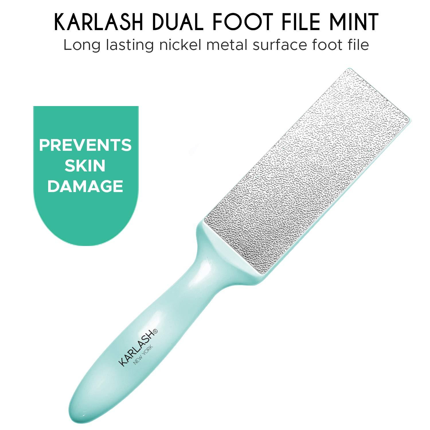 Karlash Karlash 2-Sided Nickel Foot File for Callus Trimming and Callus Removal, Mint (Pack of 1)