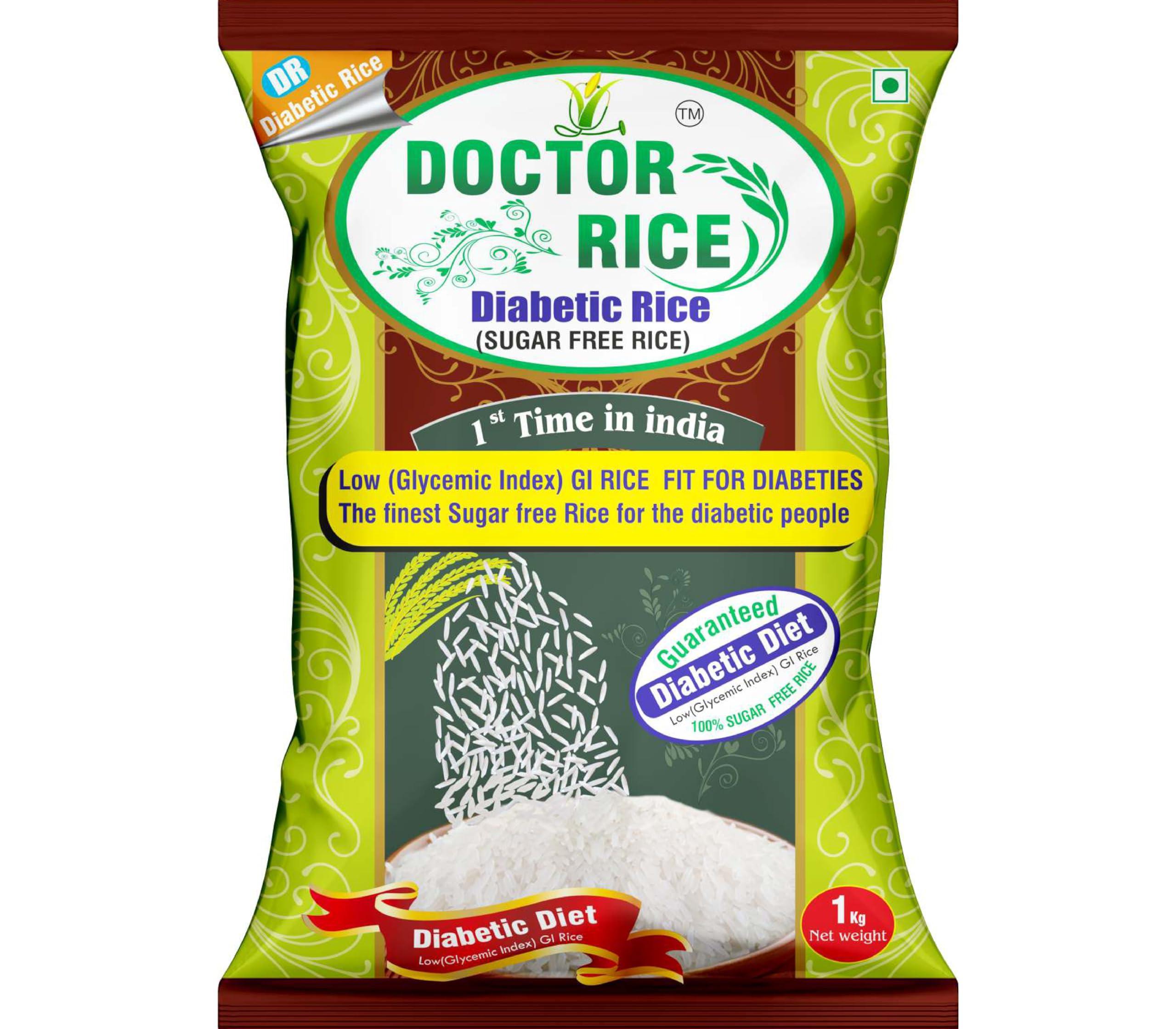 DOCTOR RICE - DIABETIC RICE DOCTOR RICE - DIABETIC RICE - SUGAR FREE RICE - 1kg (PACK OF 5)
