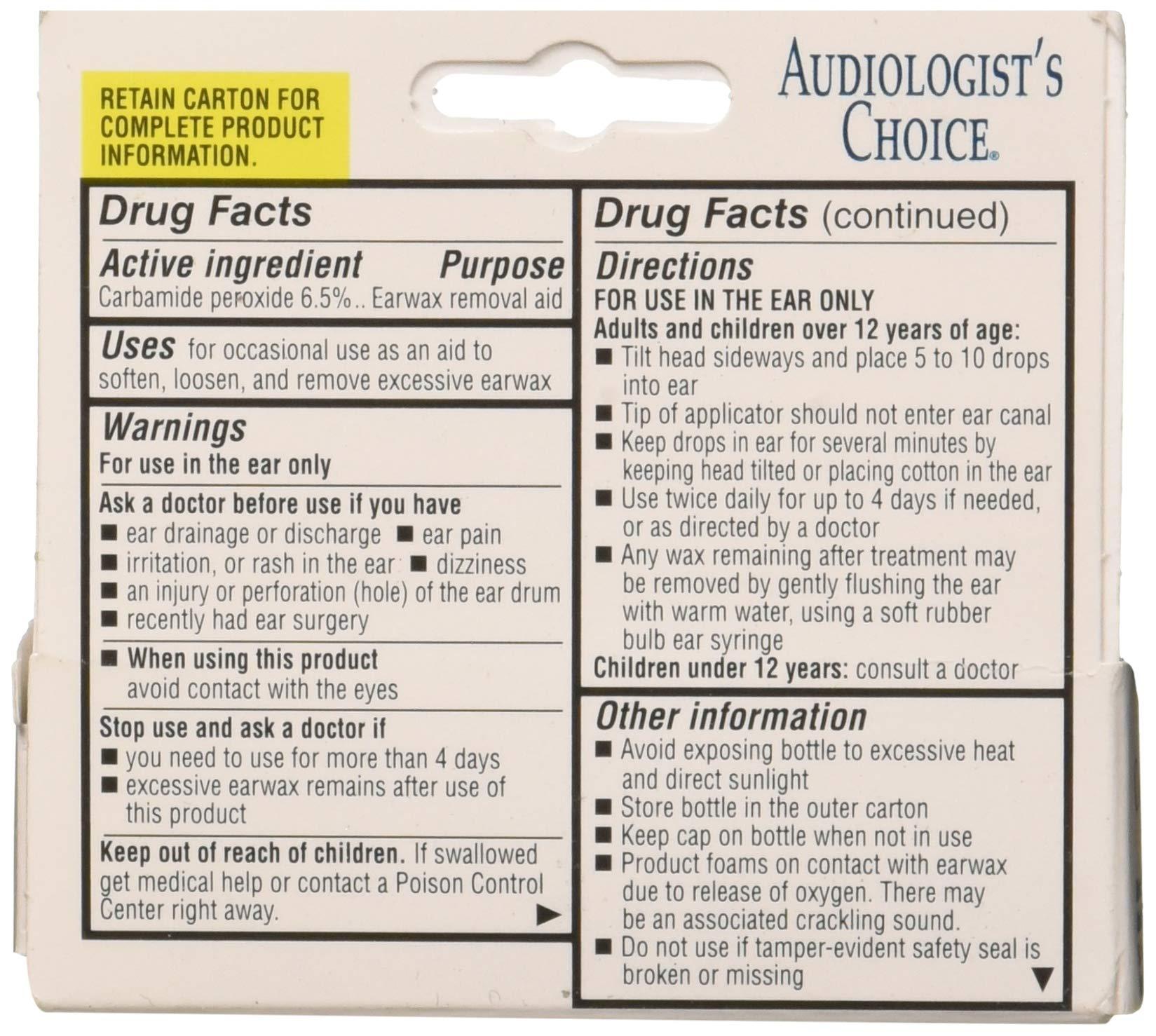 Audiologist's Choice Audiologist's Choice EAR WAX REMOVAL aid solution