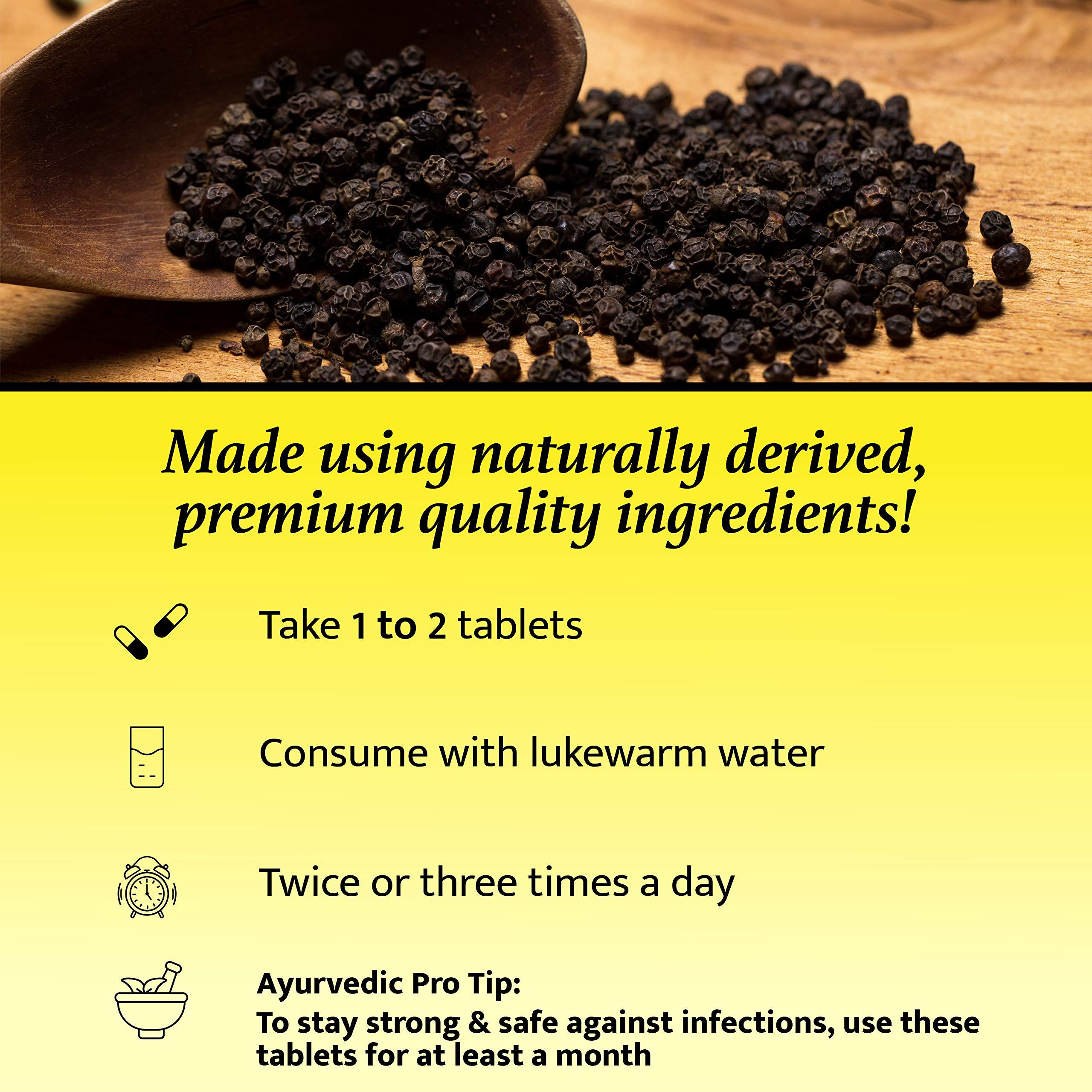 Baidyanath Baidyanath Ayush Kwath Tablets - Immunity Booster (Tulsi, Dalchini, Sonth, Krishna and Marich)-Pack of 60 Tablets