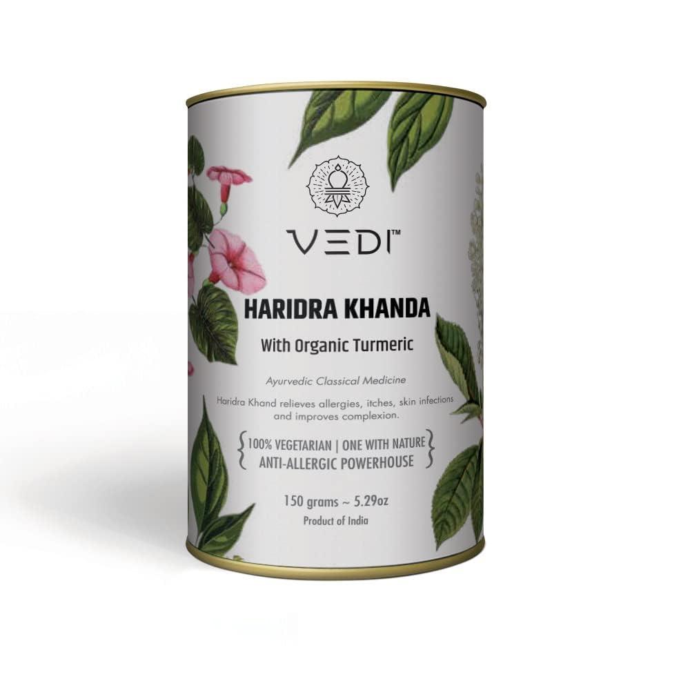 Vedi Vedi Haridra Khand Churna | Organic Harida Khand Powder | 100% Natural Ayurvedic | 150g (Pack of 4)