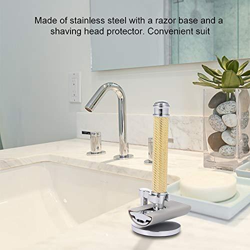 Qnotici Double-Edged Shaving Razor Set Safety Beard Razor with Shaving Razor Base tective Cover Mustache Removal Shaving Tool Fashionable Sustainable and Durable