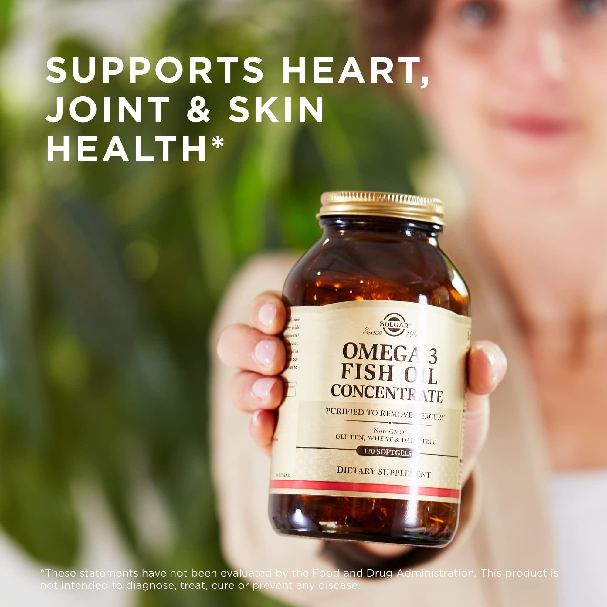 SOLGAR Solgar, Omega-3 Fish Oil Concentrate, 120 Softgels