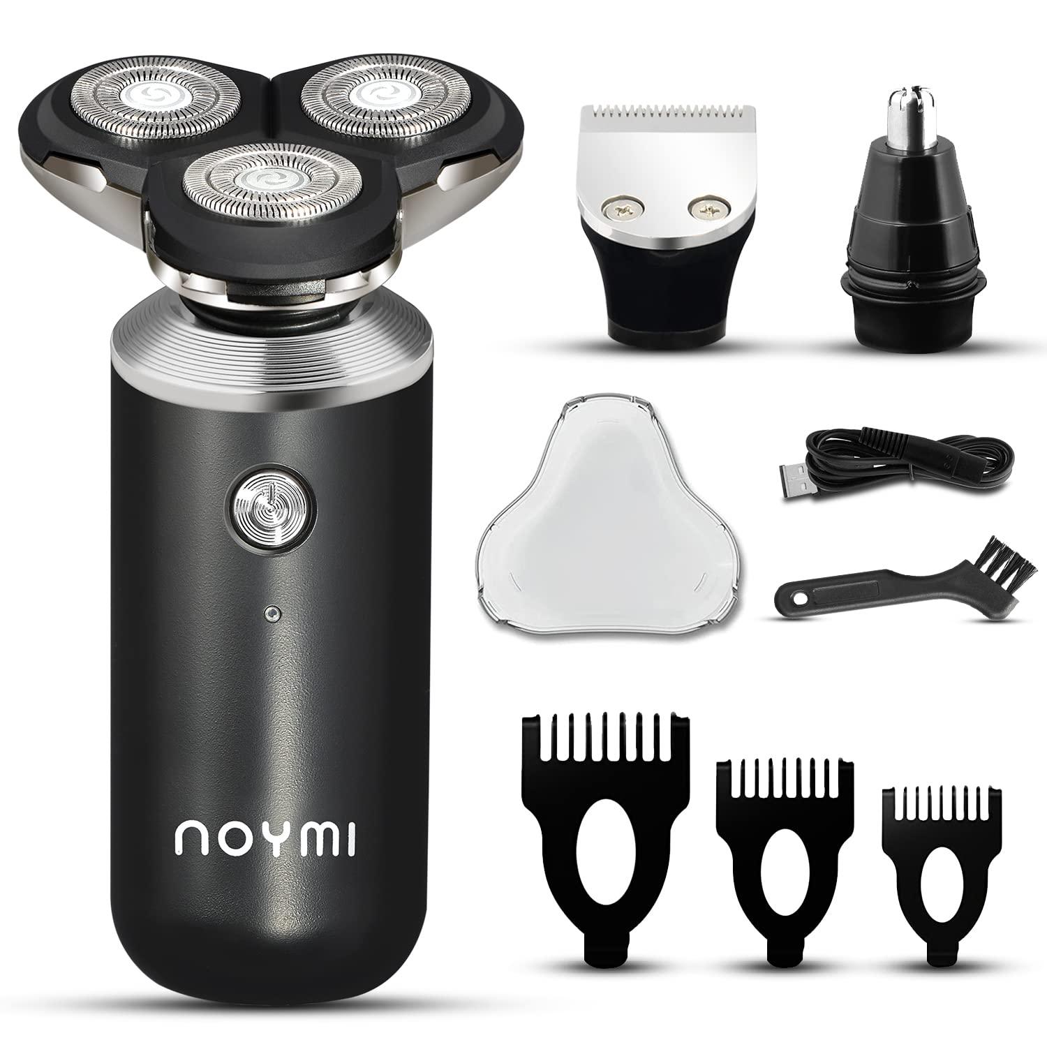 NOYMI Noymi 3 in 1 Shaving Machine | Beard Trimmer for men with Waterproof IPX7 technology | Fast Charging with 90 Mins Continuous Use (Shaver + Trimmer)