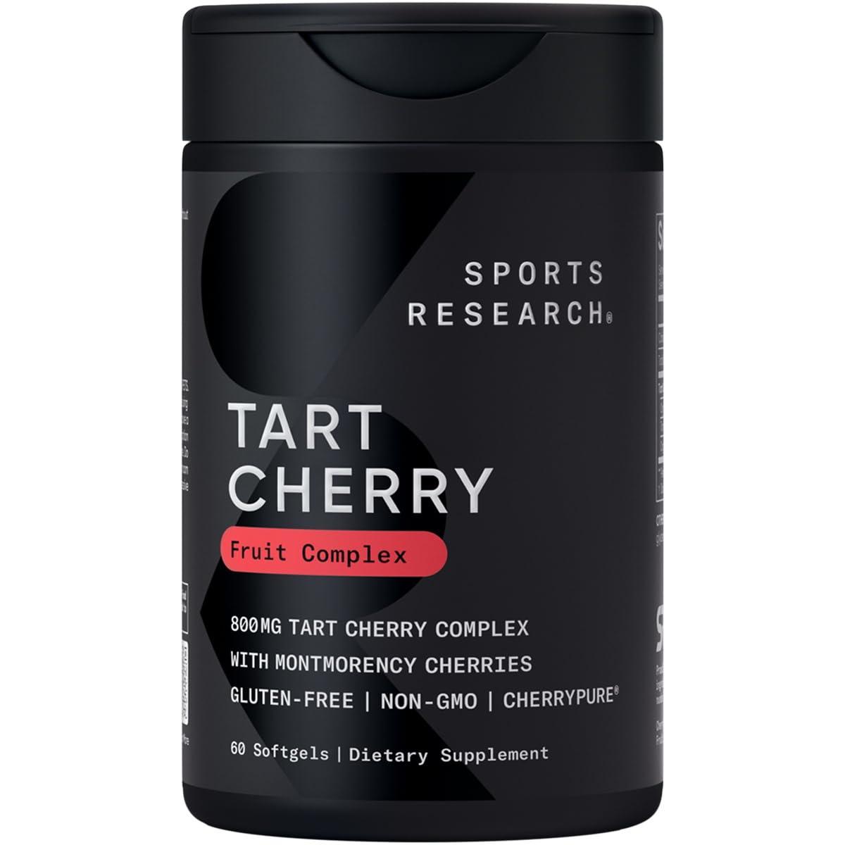 Sports Research Sports Research Tart Cherry Concentrate With Antioxidants & Flavonoids - 60 Liquid Softgels
