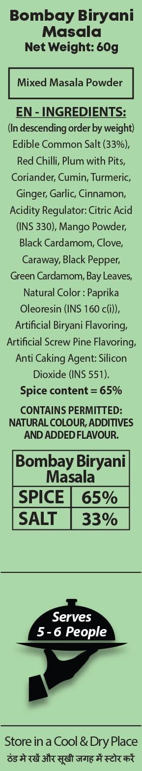 Mehran Mehran Bombay Biryani Masala Powder, 65 Gm (Pack Of 4)