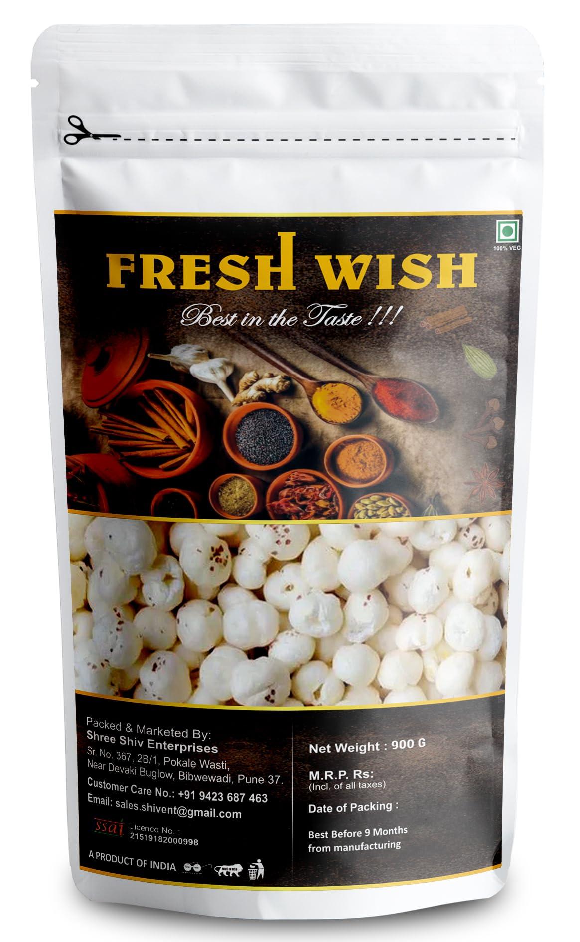 Fresh Wish Fresh Wish Makhana (Lotus Seeds) 900m