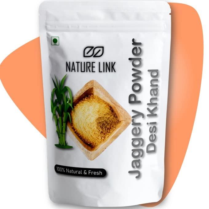 Nature Link Nature Link Jaggery Powder / Desi Gud Khand Gur Shakker (Fresh, Pure, Natural, No Preservtives, Chemicals Free) - 200gm