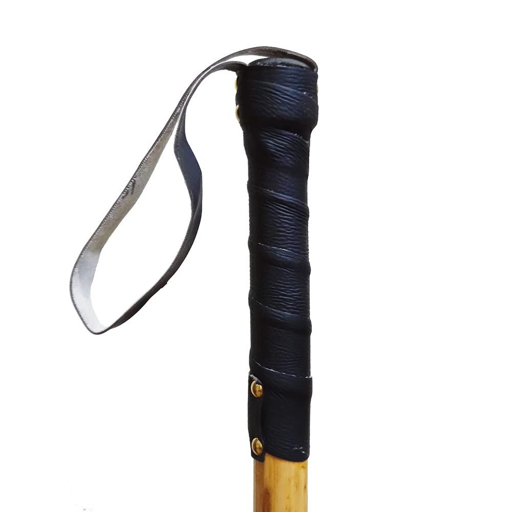 ABC GROUP ABC GROUP Black & Brown Not Foldable Hard Cane Self Defending Stick 36 Inches (Pack of 1) 3ft.