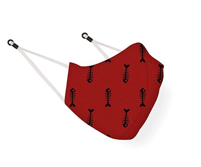 MAPLE MAPLE Boy's and Girl's Cotton Cute Designer Reusable Washable Breathable Face Mask with Adjustable Earloops Without Valve Multicolour (PACK OF 5) (Age 7-14 Years)