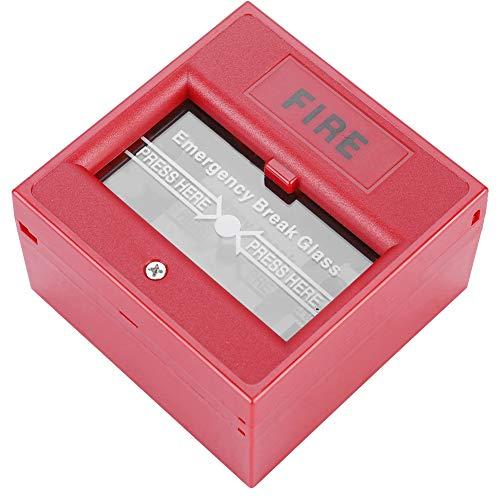 Byged Fire Emergency Button, Fireproof Durable Glass Break Emergency Button, max 3A@36VDC Indoor exit Door for Emergency Door