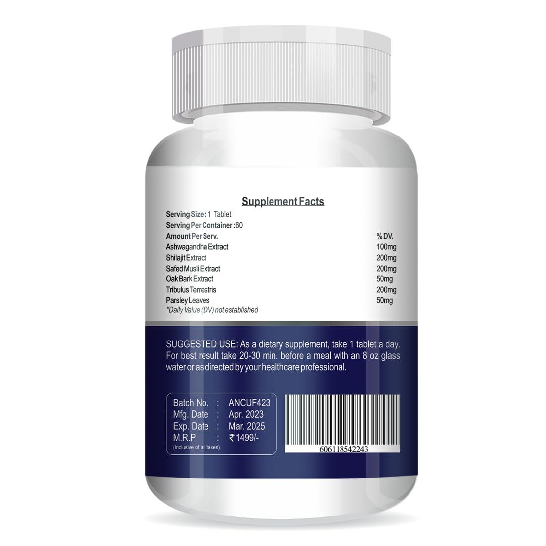 ANC ANC Urotex Forte T-Booster Dietary Supplements 60 Veg Tablet-Helps in Muscle Growth, Enhance Immunity, Boost Energy Levels