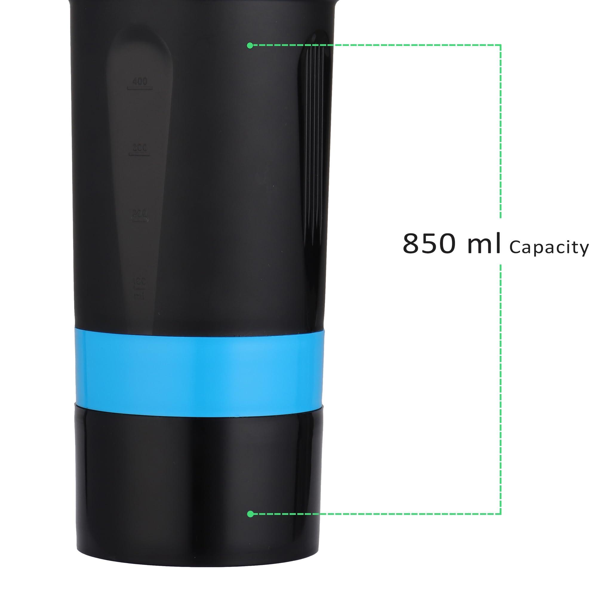 Jaypee Plus Jaypee Plus Xtreme Shaker Gym Shaker for Protein Shake Shaker Bottles for Protein, Preworkout Shaker BCAA Shake, Protein Shaker Bottle for Gym Men and Women BPA-Free 700 ml Black Blue