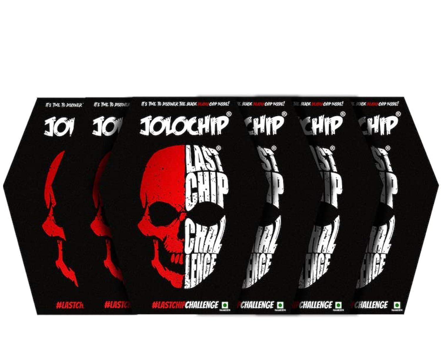 JOLOCHIP Jolochip Last-Chip-Challenge (Pack of 6) | Extreme Spicy Tortilla Chip | Hottest Chip in the World | Ultimate Hot Snack | 5grm * 6