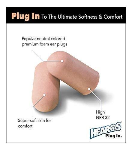 HEAROS Hearos Ultimate Softness Series Foam Earplugs - 20 Pair
