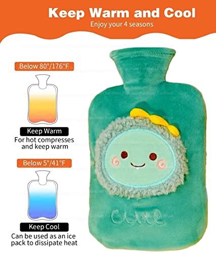 FunBlast FunBlast Hot Water Bag with Cute Cartoon Design Soft Cover for Pain Relief 1 Pcs Heating Bag, Heating Pad Hot Water Bottle & Rubber Bottle for Hot Water Bag for Pain Relief- 1000 ML (Random Color)