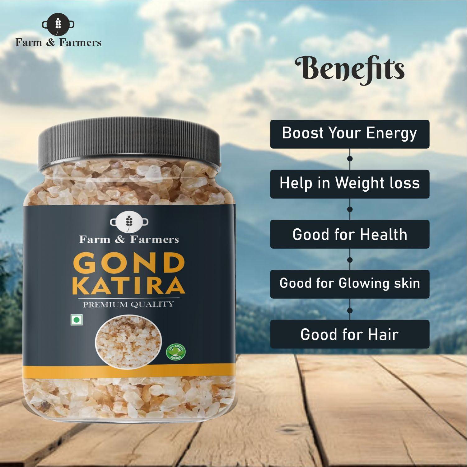 Farm & Farmers Farm & Farmers Gond Katira Tragacanth Gum, 400 gm