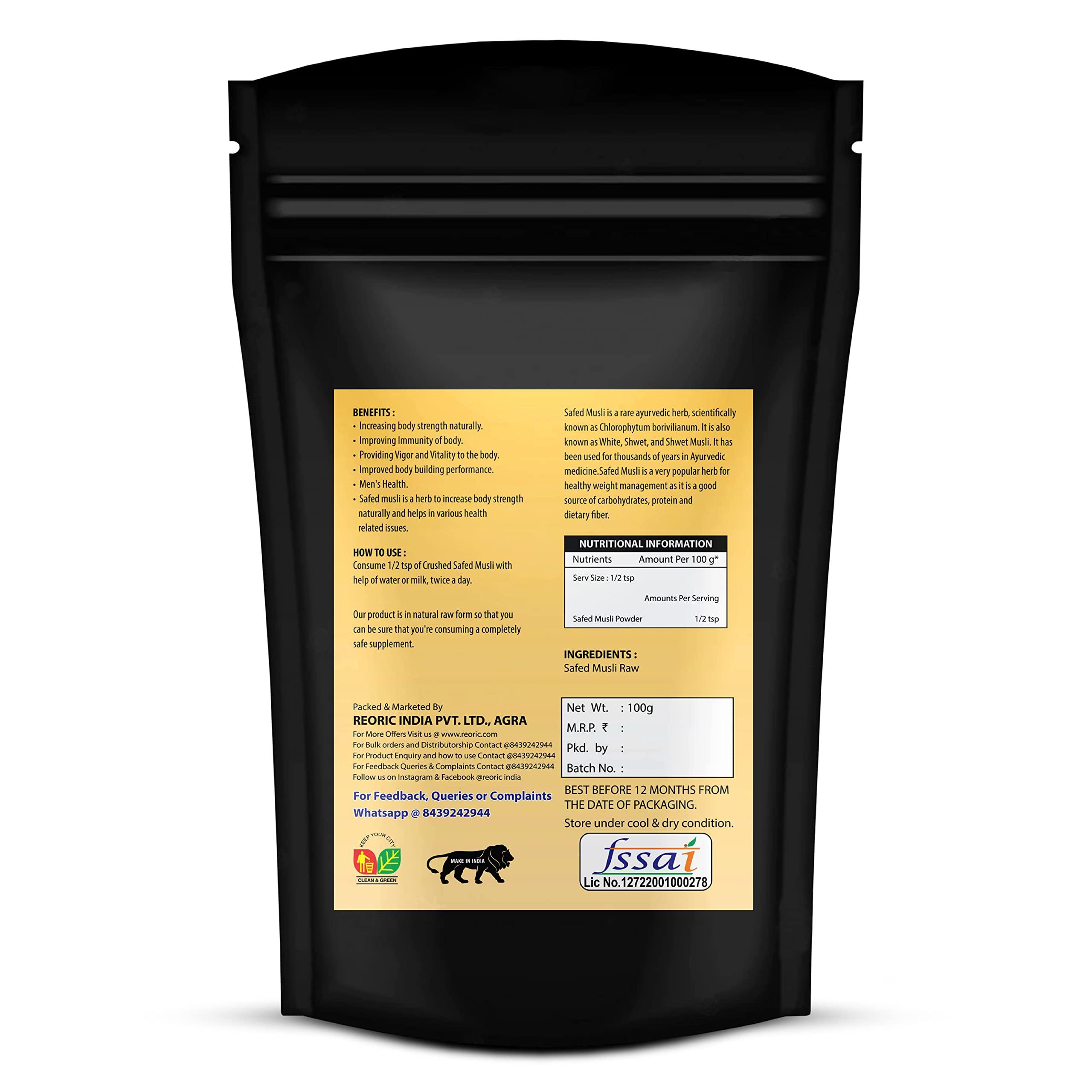 BRALCON BRALCON Kaunch Seed, Ashwagandha Root, Shatavari Root, Safed Musli Roots Combo - 400g (100g x 4 Pack) |Jadi Buti Sticks for eating Pure raw form in seperate Packaging