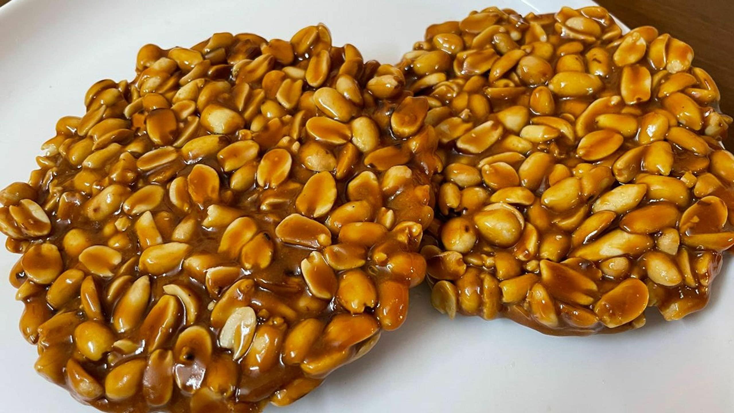 GROCERY ON THE GO Peanut Chikki | 1500G | No Sugar, No Preservatives | Pure Jaggery Mittai |