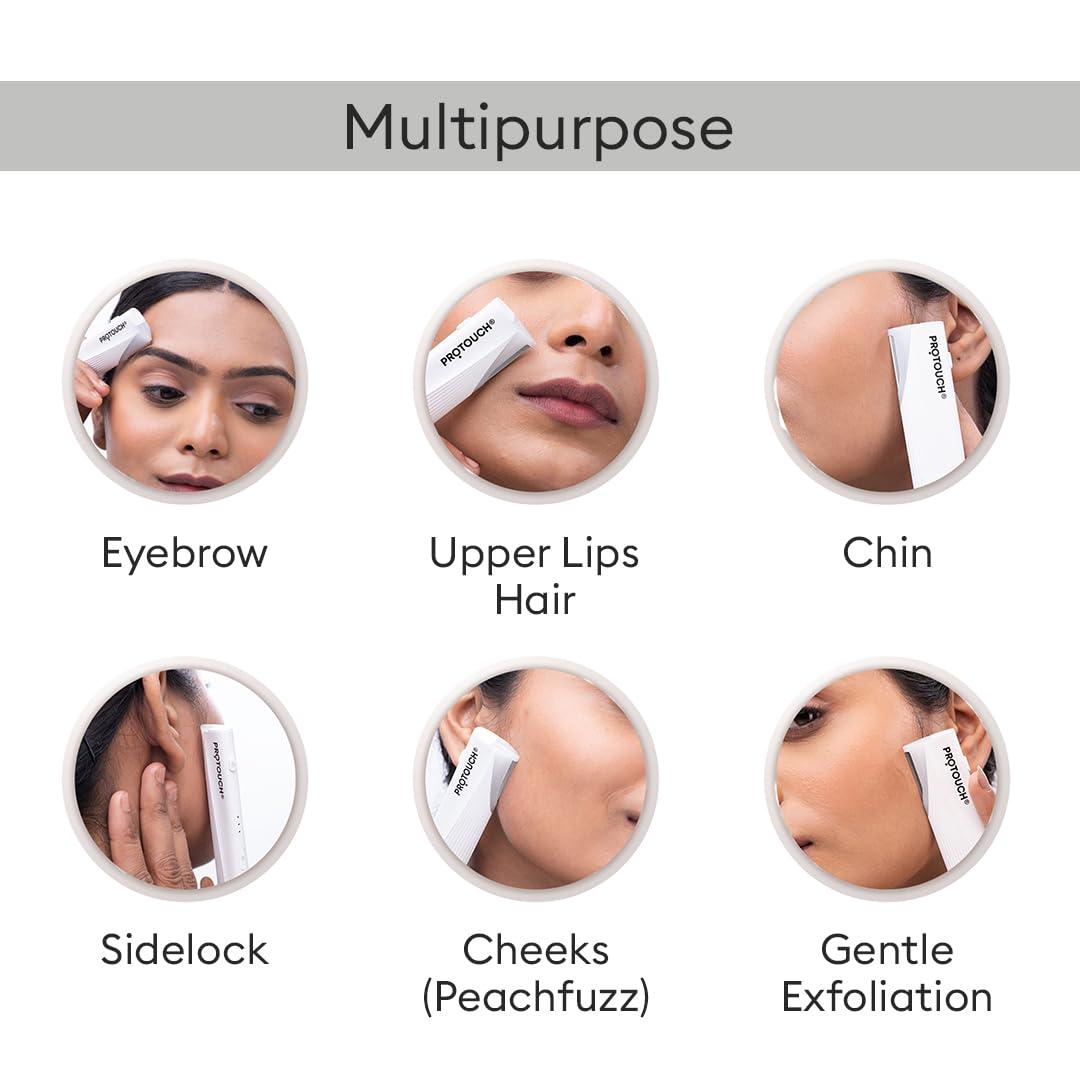 PROTOUCH Protouch Dermaplaning Attachments (Facial Hair Remover + Eyebrow Grooming)