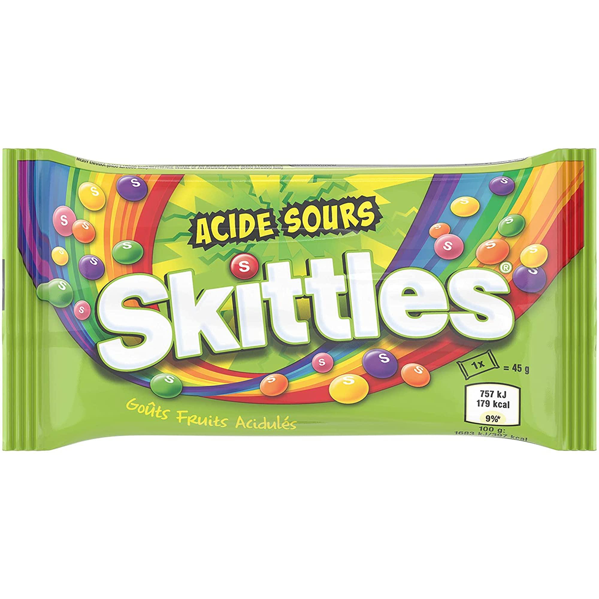 Skittles Skittles Crazy Sour Flavour Candy, 45 g