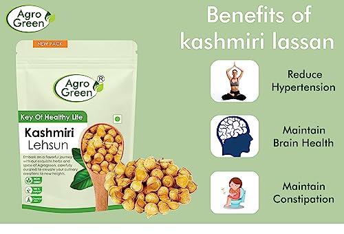 Agrogreen Agrogreen Kashmiri Garlic | kashmiri Lehsun Single Clove | Kashmiri Lassan | - (400 GM)