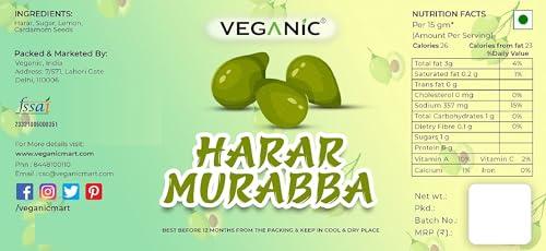 Veganic Veganic Harad Murabba | Handmade Harar Ka Murabba | Premium Whole Harar Sweet Murabba ( ) (400 GM)