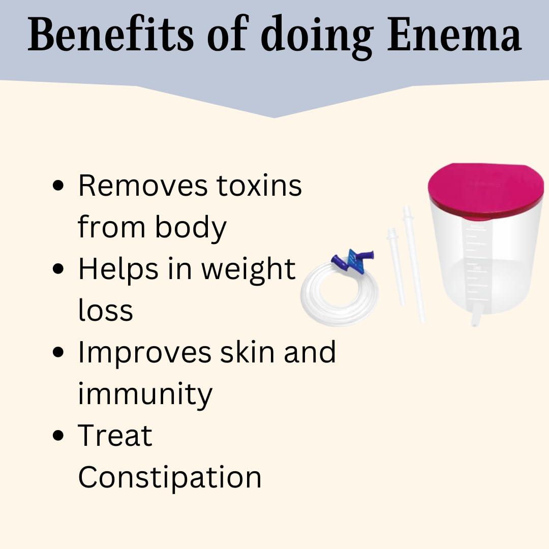 MANUSHYA LIFE MANUSHYA LIFE Combo of Wet Pack cotton patti with Velcro closure and Enema Kit 600 ML for Detox Home Use | Satvic Lifestyle | Body Detox