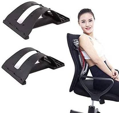 NavaFresh Basics VISHOU Back Support Multi-Level Back Stretcher Device, Lumbar Back Stretching Device, Back Support for Office Chair and Pain Relief