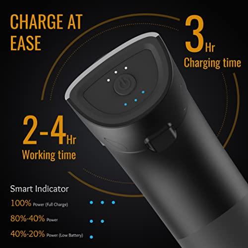 HealthSense Healthsense Massage Gun Machine for Pain Relief | Deep Tissue Percussion Full Body Massager | 5 Massage Heads | High Torque Motor | Lightweight with Non-Slip Handle |1 Year Warranty HM 280