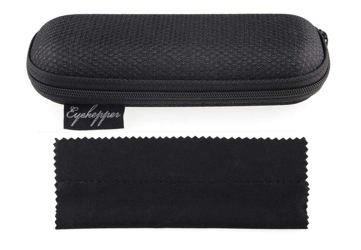 Eyekepper Eyekepper Frameless Blue Light Blocking Glasses with Orange Tinted Lens for Sleeping - Round Rimless Computer Reading Glasses Men Women Gunmetal +1.25