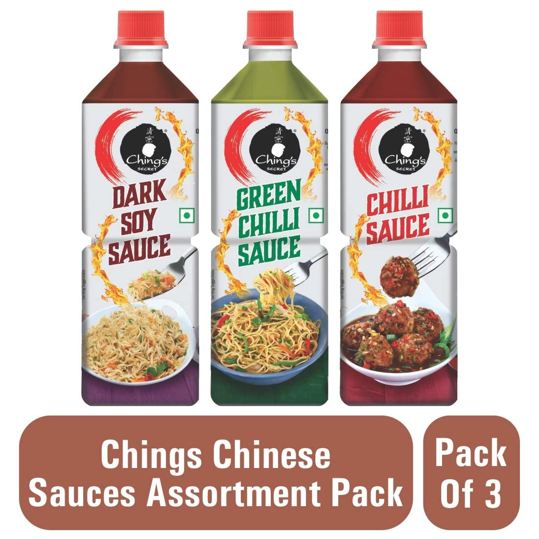 Chings Chings Chinese sauces Assortment Pack - Each Variant x 1 PACK OF 3