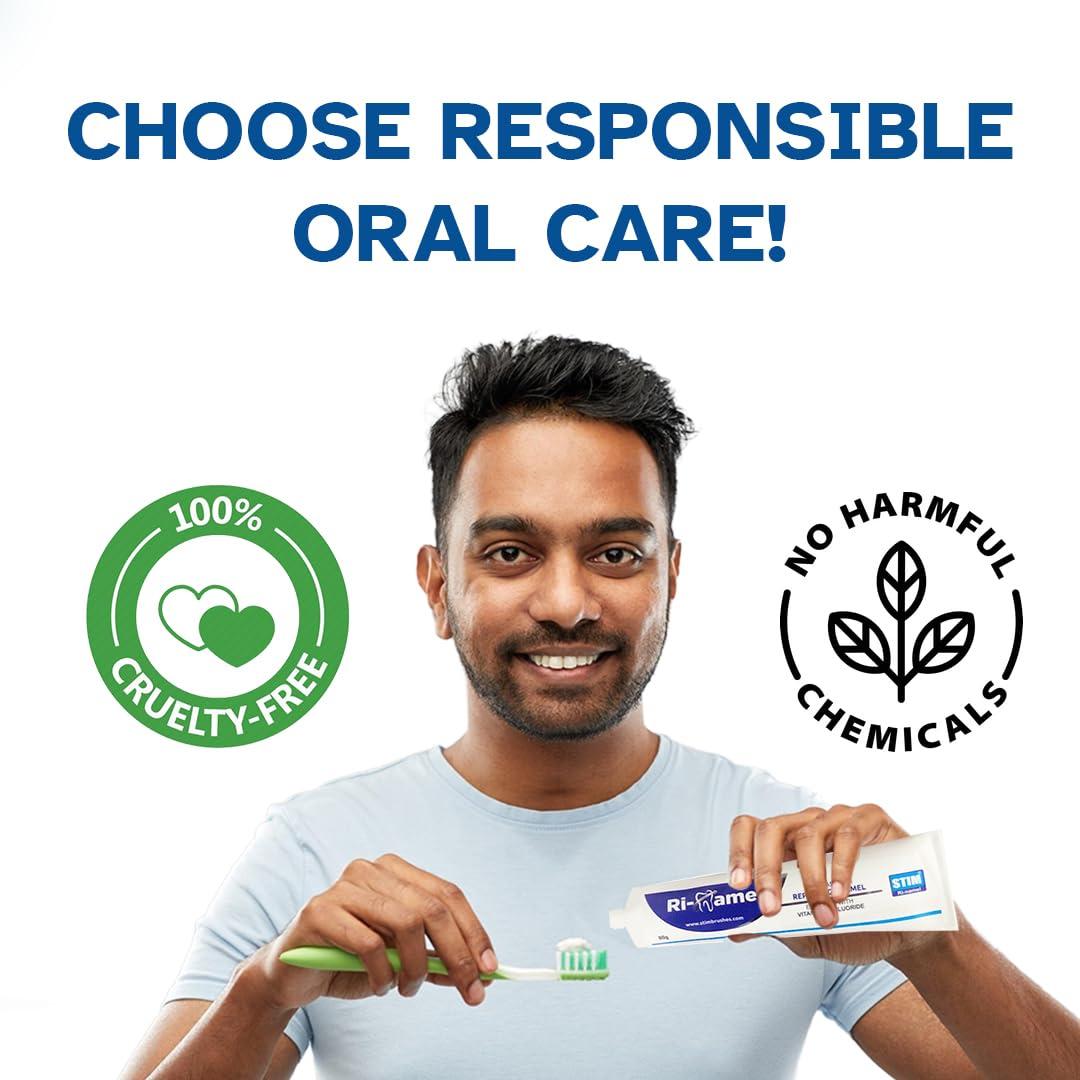 STIM STIM Ri-namel - Toothpaste for Repairing Enamel and Healthy Gums - Pack of 3