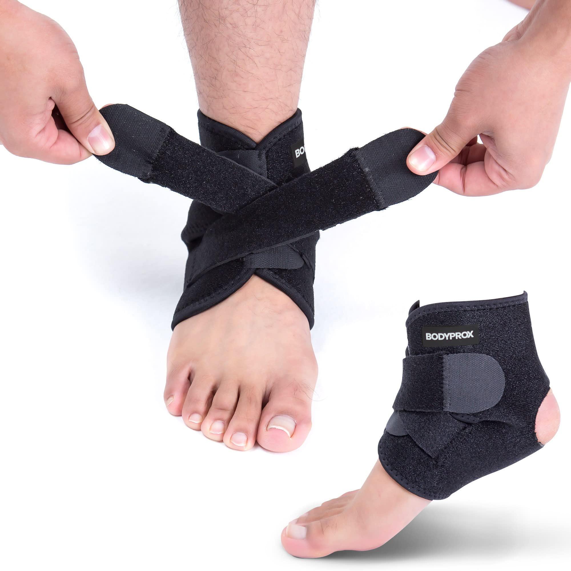 Bodyprox Bodyprox Ankle Support Brace, Breathable Neoprene Sleeve, Free size, Adjustable Wrap!