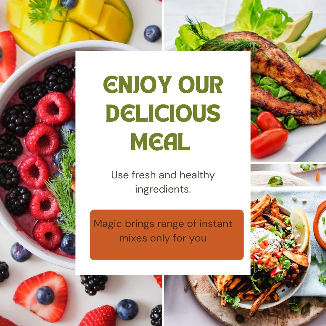 Magic Magic Roasted Millet Jowar Bajra Namkeen with Corn traingles masala flavor 10 packs small