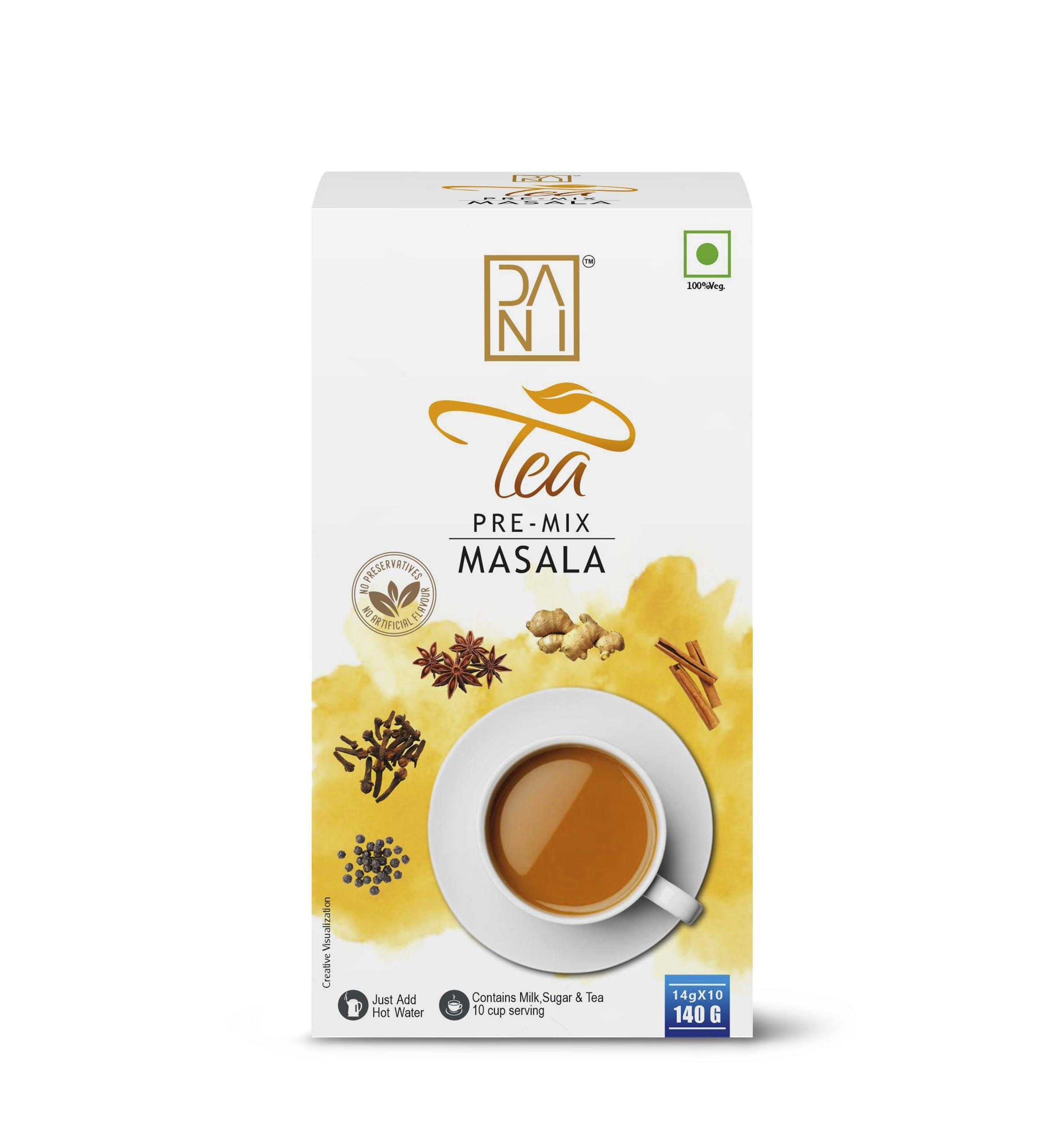 DANI Dani Masala Tea Premix - Preservative-Free Instant Hot Tea with Tea Masala (140g)