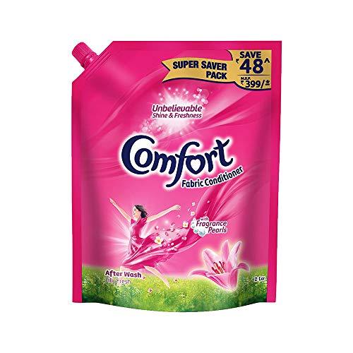 Comfort Comfort After Wash Morning Fresh Fabric Conditioner Pouch - 2 L & After Wash Fabric Conditioner Pouch - 2 l Combo