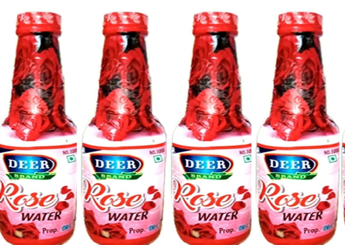 DEER BRAND MOGHLAI DEER BRAND Rice Dishes & Mughlai Dishes Water use in Biryani, Pulao,Fried Rice, Milkshakes,ice-cream,Rasmalai,Sharbat,Rasgulla,Sweet Dishes-Desserts (Rose Water Gulab Jal, 900 ML)