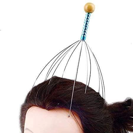 DIBEJI DIBEJI Head Massager Scalp Massage Machine Scalp Scratcher Metal Scalp Masager Head Scratcher for Head Masage, Body Relaxing, Pain Relief and Hair Massage Spring (Pack of 1)