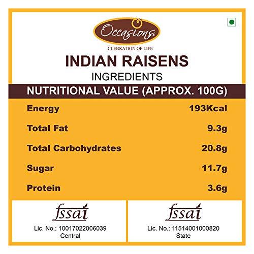 OCCASIONS. (CELEBRATION OF LIFE) Occasions 100% Natural Indian Kishmish Raisins - 250g