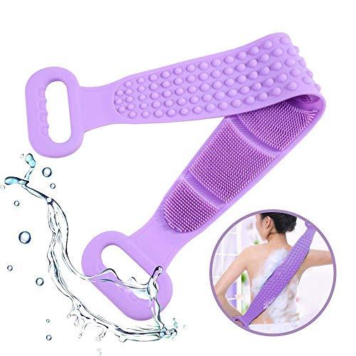 Wishbone WISHBONE BELT MASSAGER Silicone Dual Sided Back Scrubber Brush And Massager Foot Sole Cleaner Shower Bath Belt