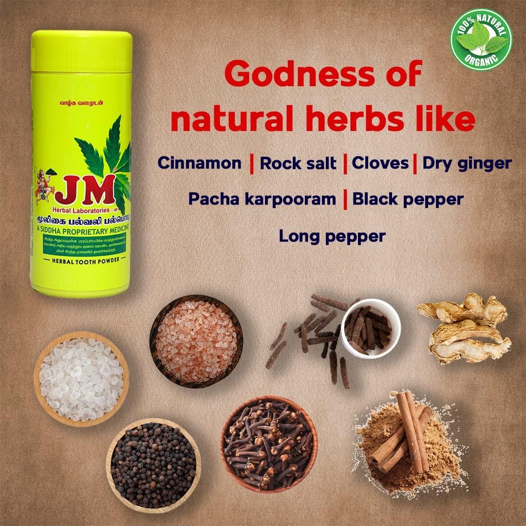 JM Herbal Laboratories Jm Herbal Tooth Pain Powder, Multicolor, Pack of 1