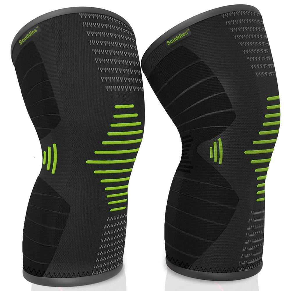 Scuddles Scuddles Compression Knee Sleeve - Best Knee Brace for Meniscus Tear, Arthritis, Quick Recovery etc. Knee Support for Running, Crossfit, Basketball and Other Sports